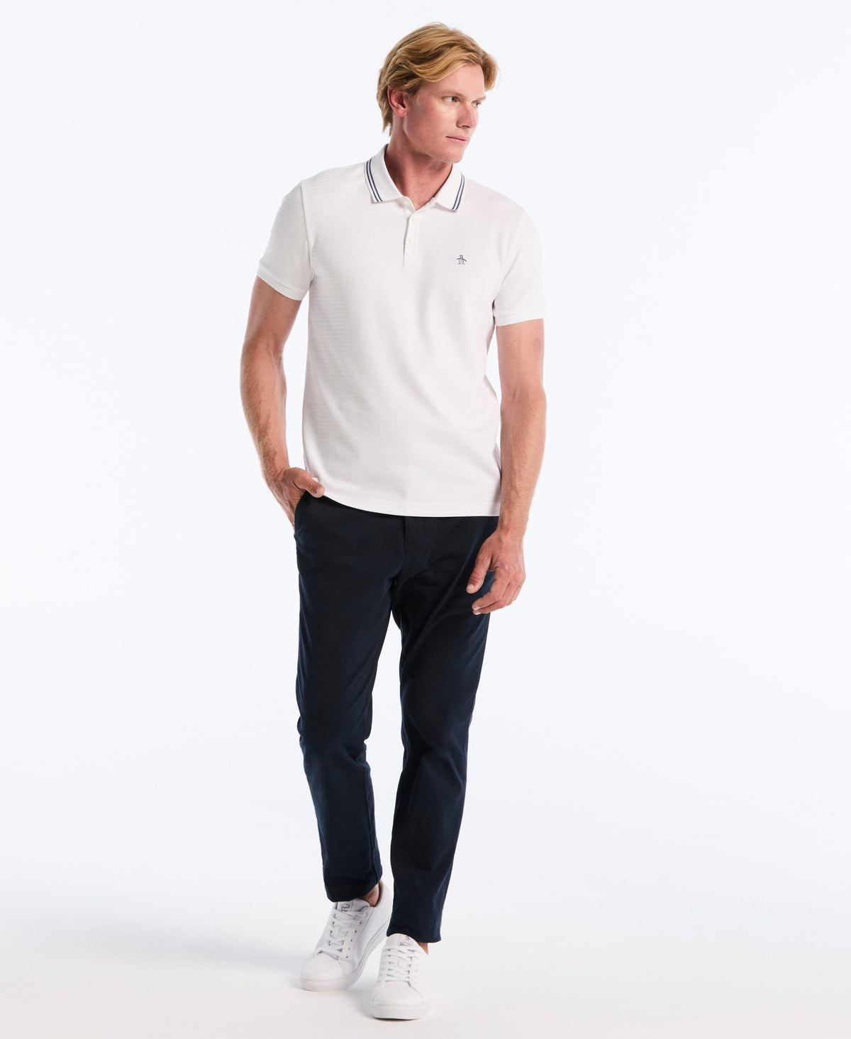 Original Penguin S-Twist Jacquard Tipped Polo