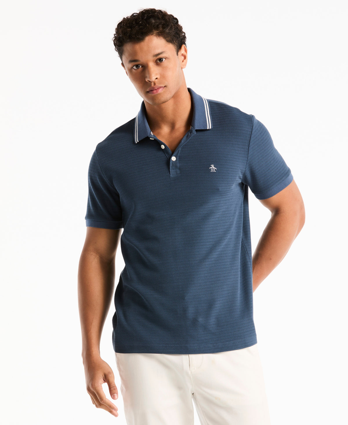 Original Penguin S-Twist Jacquard Tipped Polo