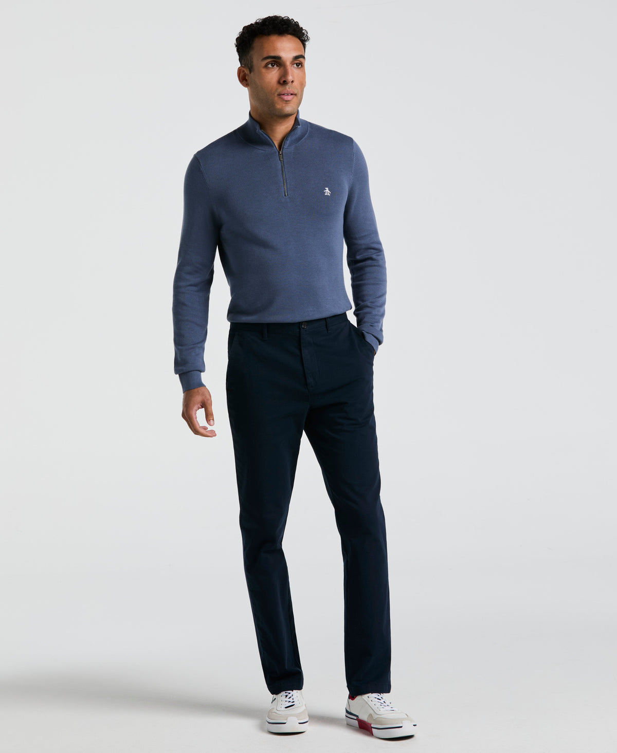 Original Penguin Slim Fit Flat Front Chino