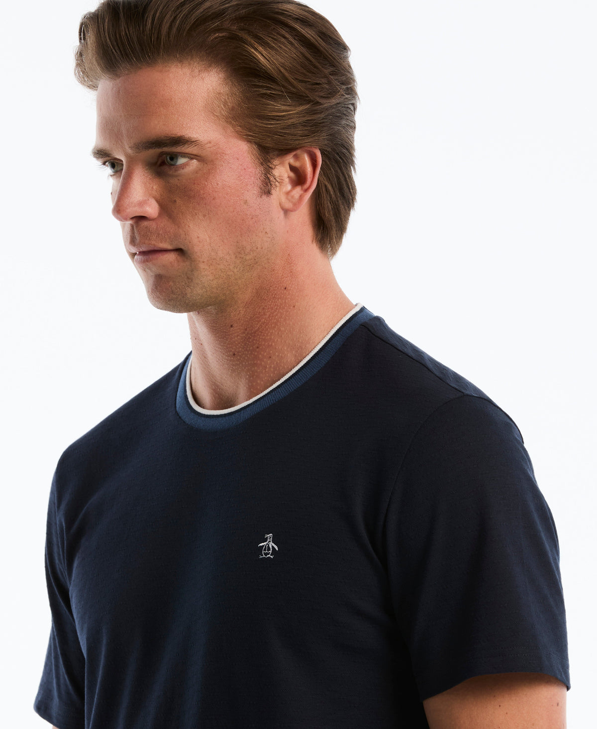 Original Penguin Slub Tipped Cotton Tee