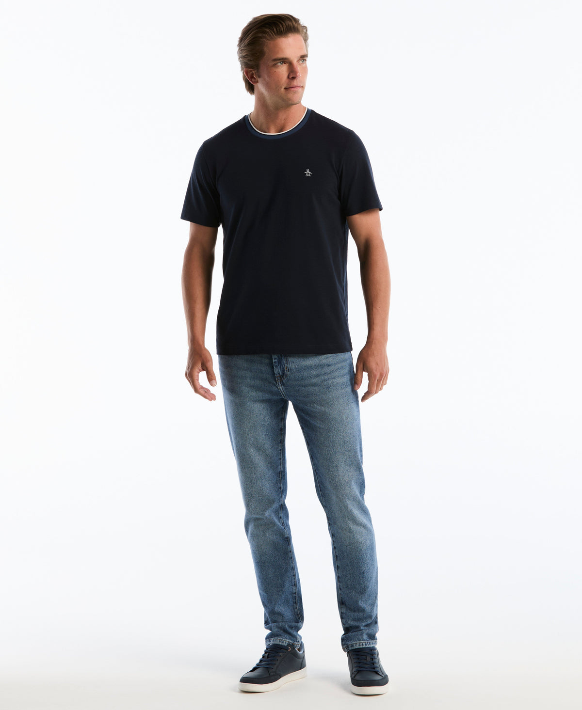 Original Penguin Slub Tipped Cotton Tee