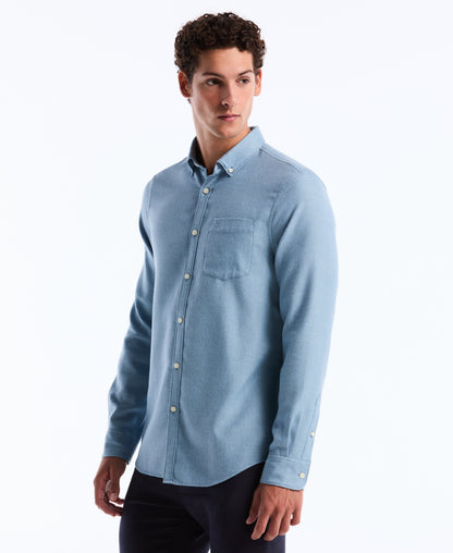 Original Penguin Solid-Colored Flannel Shirt