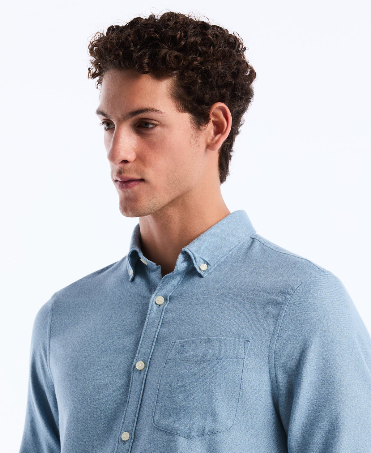 Original Penguin Solid-Colored Flannel Shirt