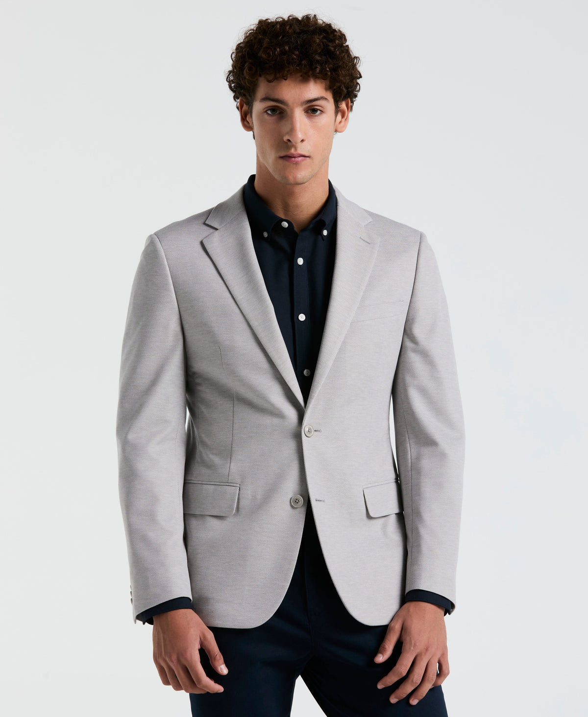 Original Penguin Solid Light Gray Sport Coat