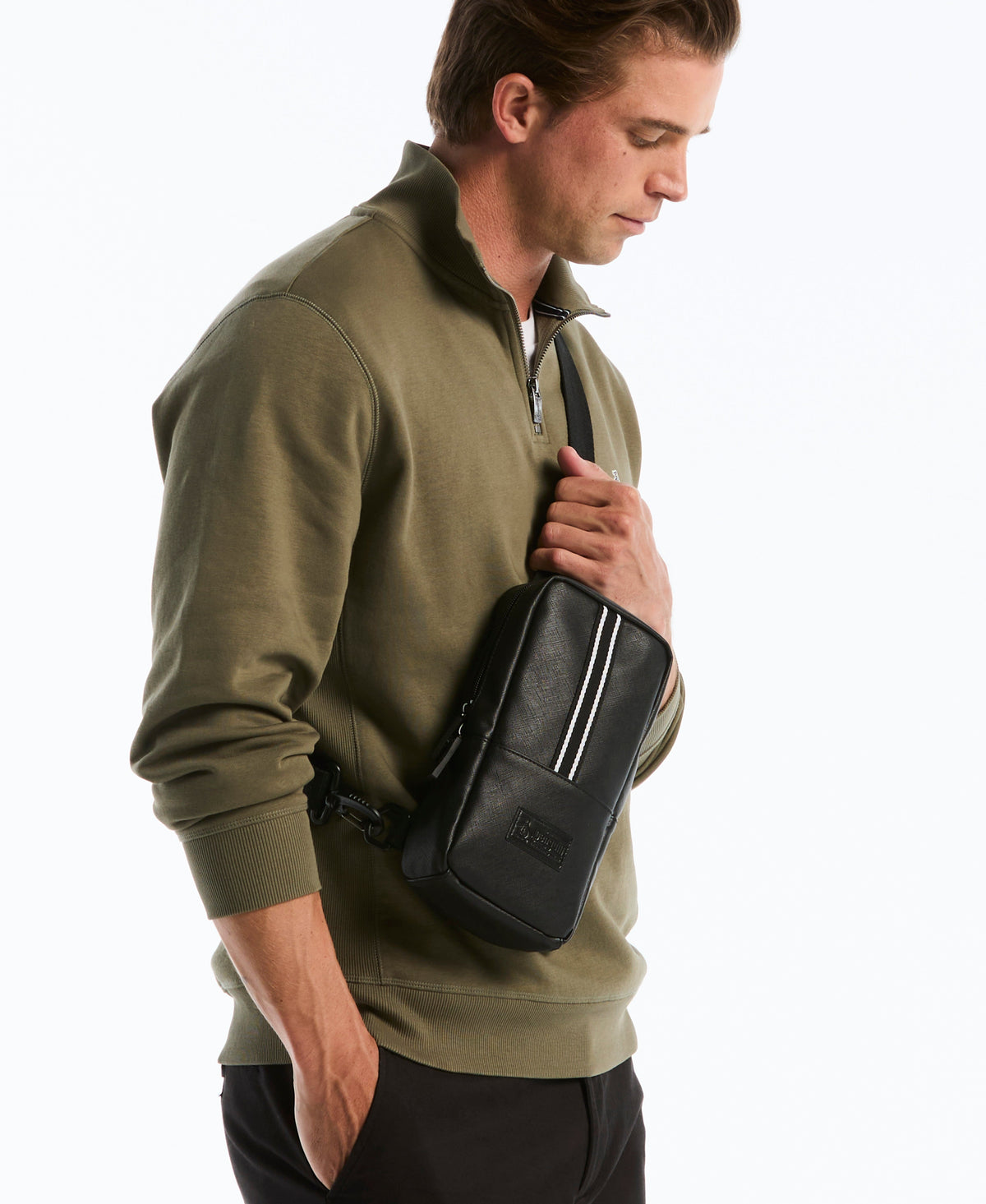 Original Penguin Striped Crossbody Bag