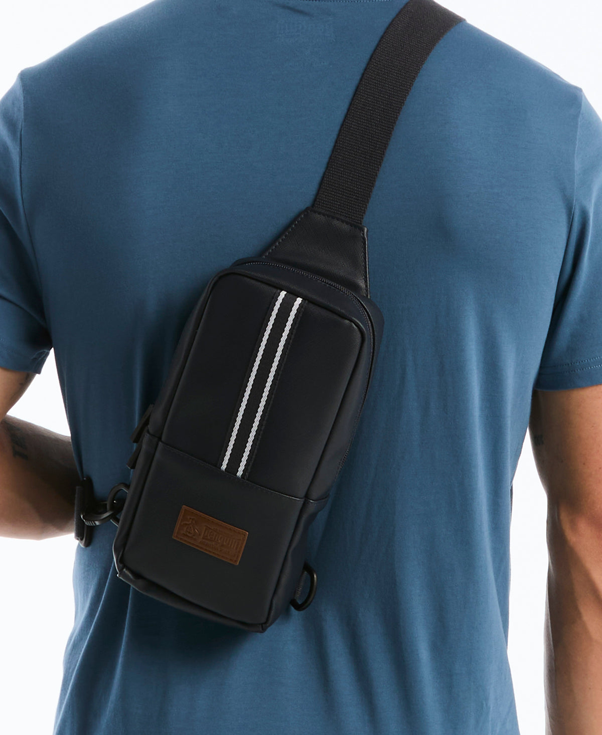 Original Penguin Striped Crossbody Bag