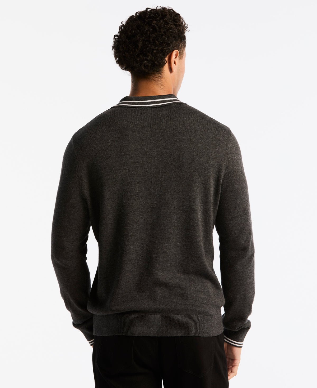 Original Penguin Tipped Quarter Zip Sweater Polo