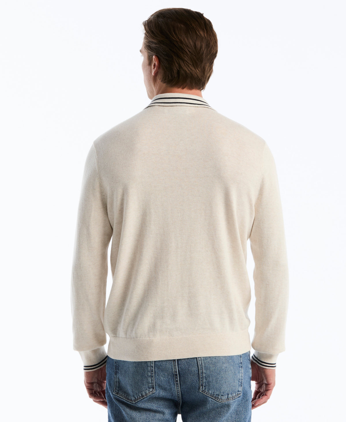 Original Penguin Tipped Quarter Zip Sweater Polo