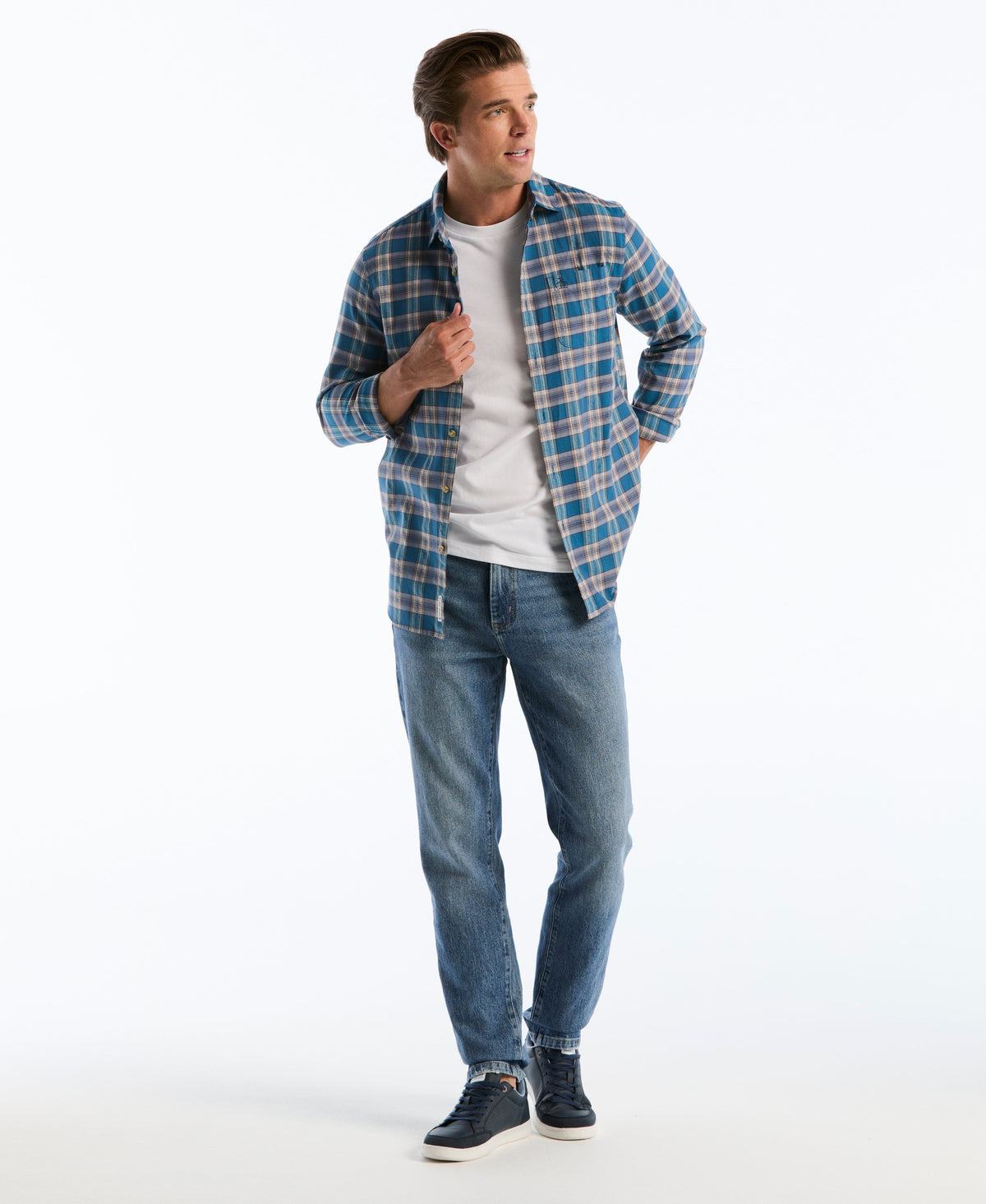 Original Penguin Twill Plaid Button-Down Shirt