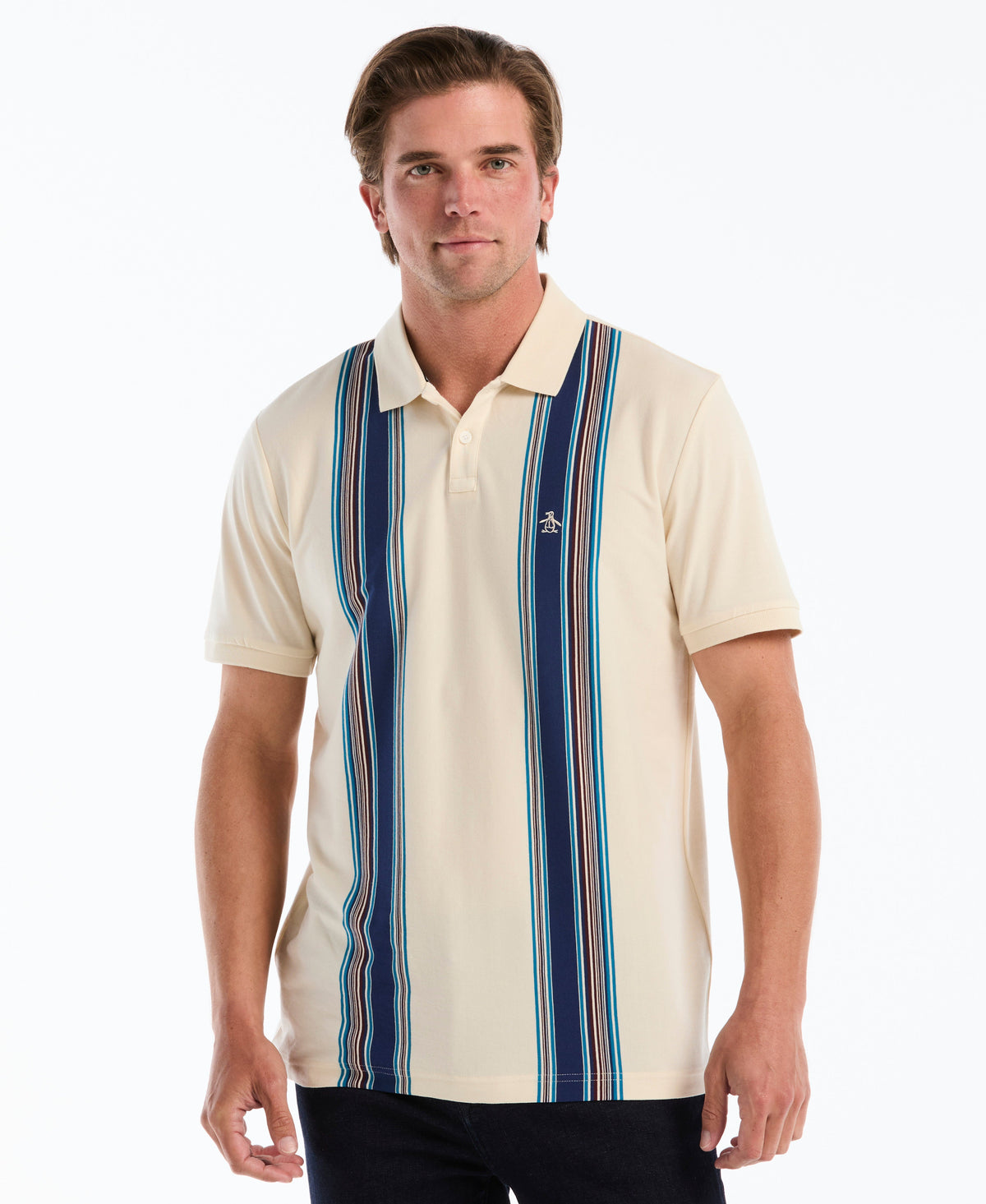 Original Penguin Vertical Multi-Striped Polo