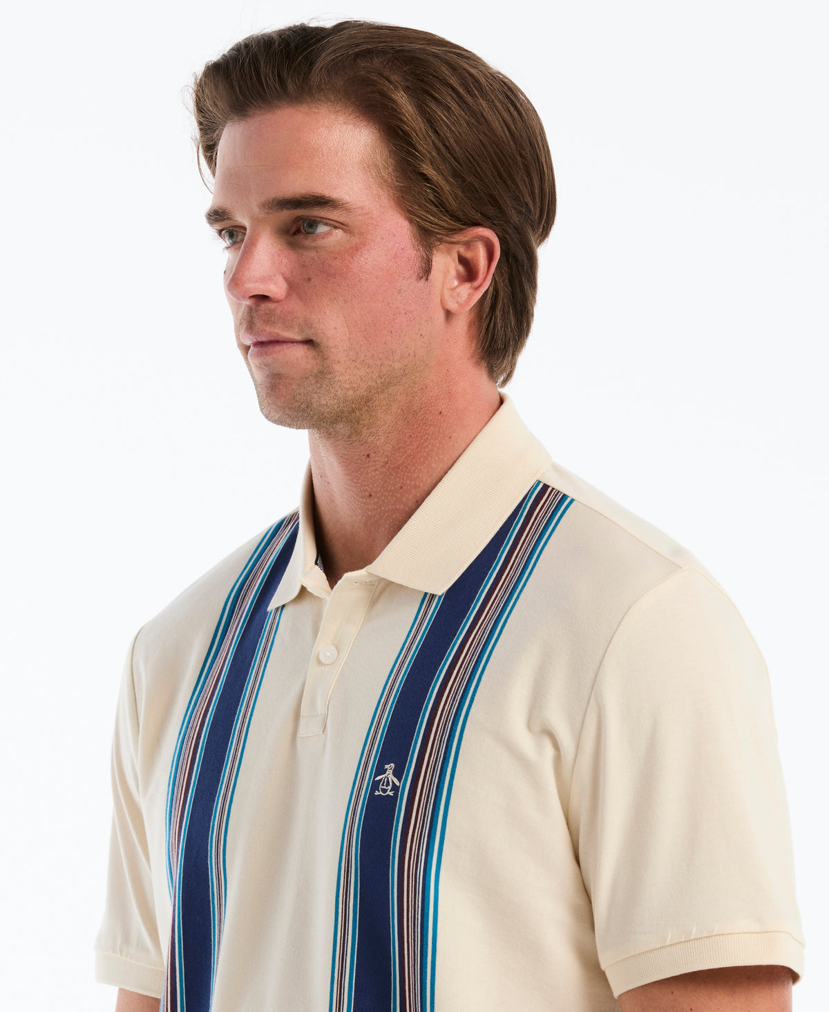 Original Penguin Vertical Multi-Striped Polo