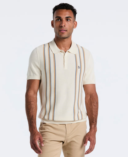 Original Penguin Vertical Stripe Sweater Polo