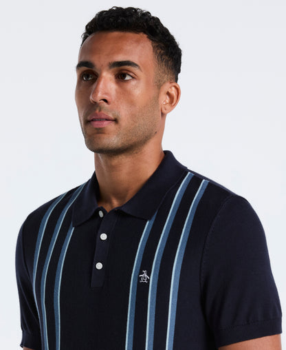Original Penguin Vertical Stripe Sweater Polo
