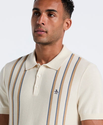 Original Penguin Vertical Stripe Sweater Polo