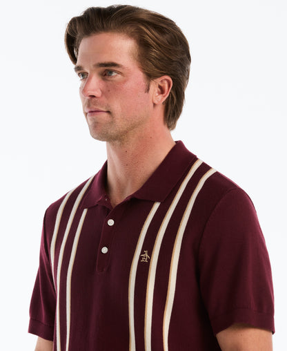 Original Penguin Vertical Stripe Sweater Polo