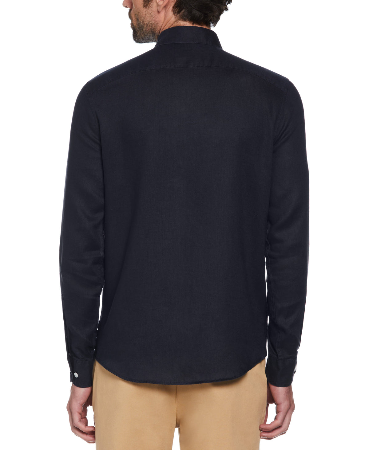 Original Penguin Washed Linen Long Sleeve Shirt