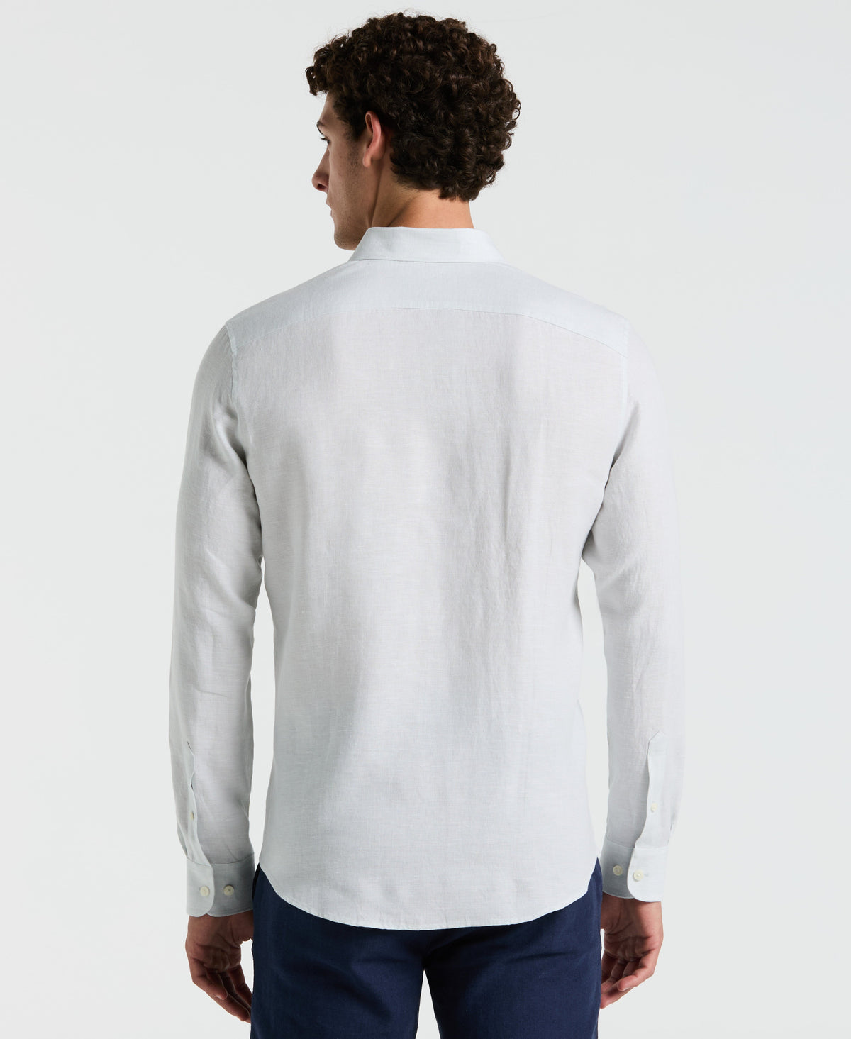 Original Penguin Washed Linen Long Sleeve Shirt