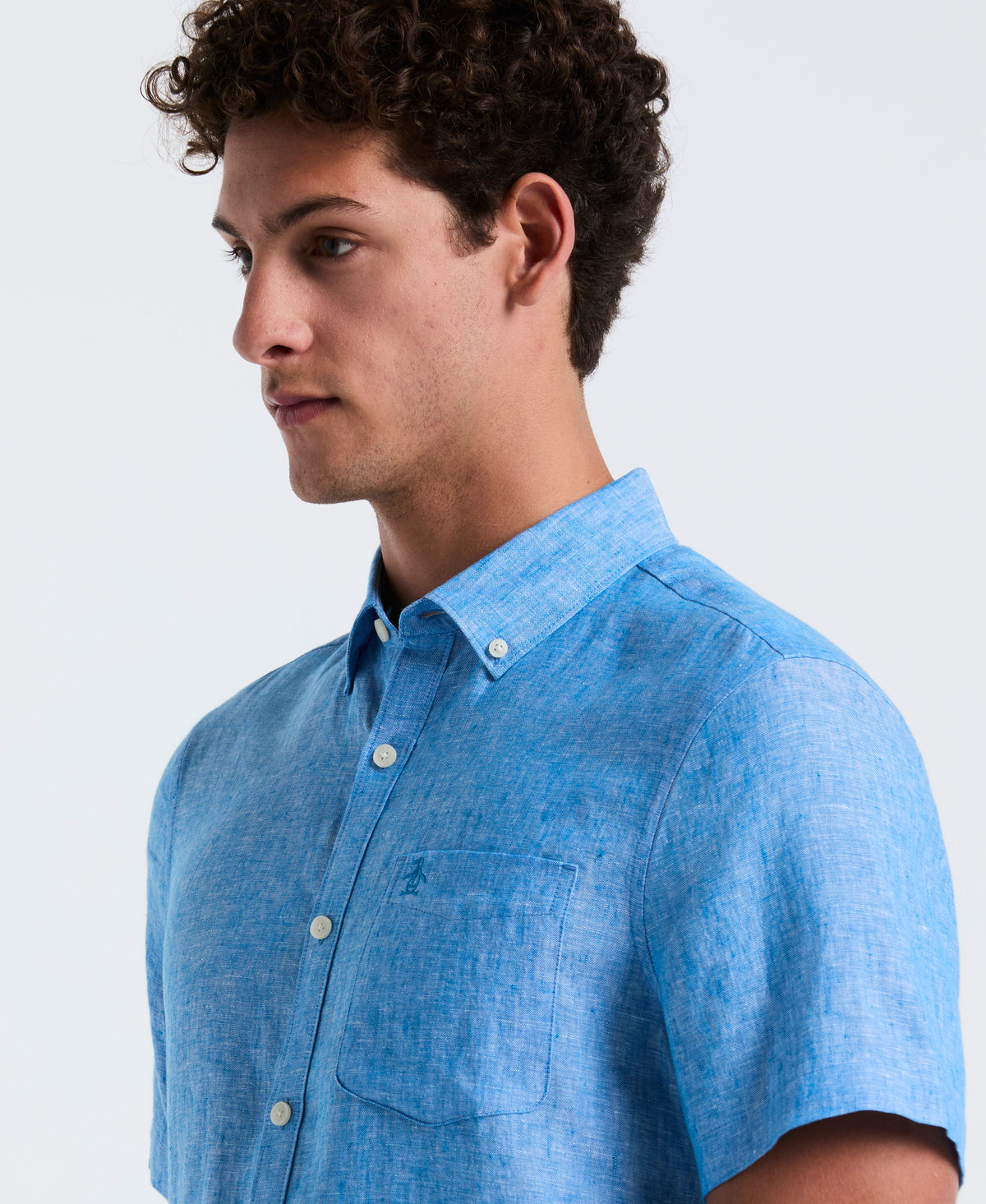 Original Penguin Washed Linen Pocket Shirt