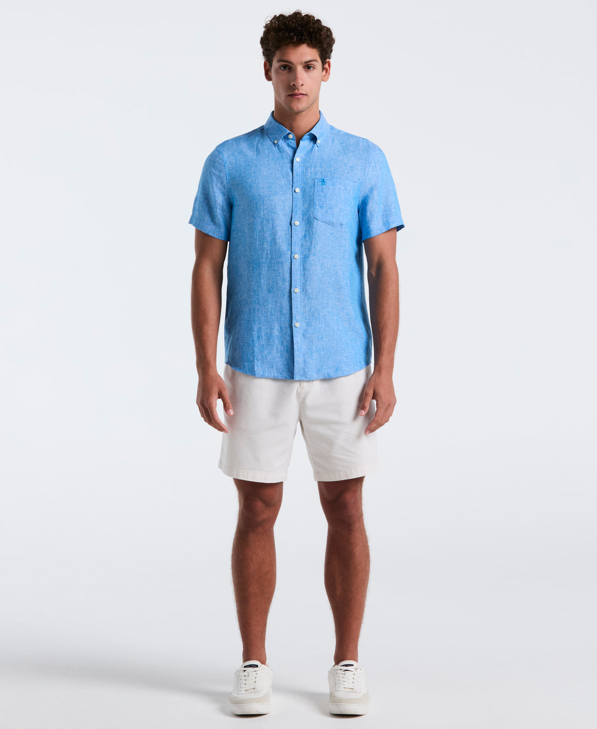 Original Penguin Washed Linen Pocket Shirt