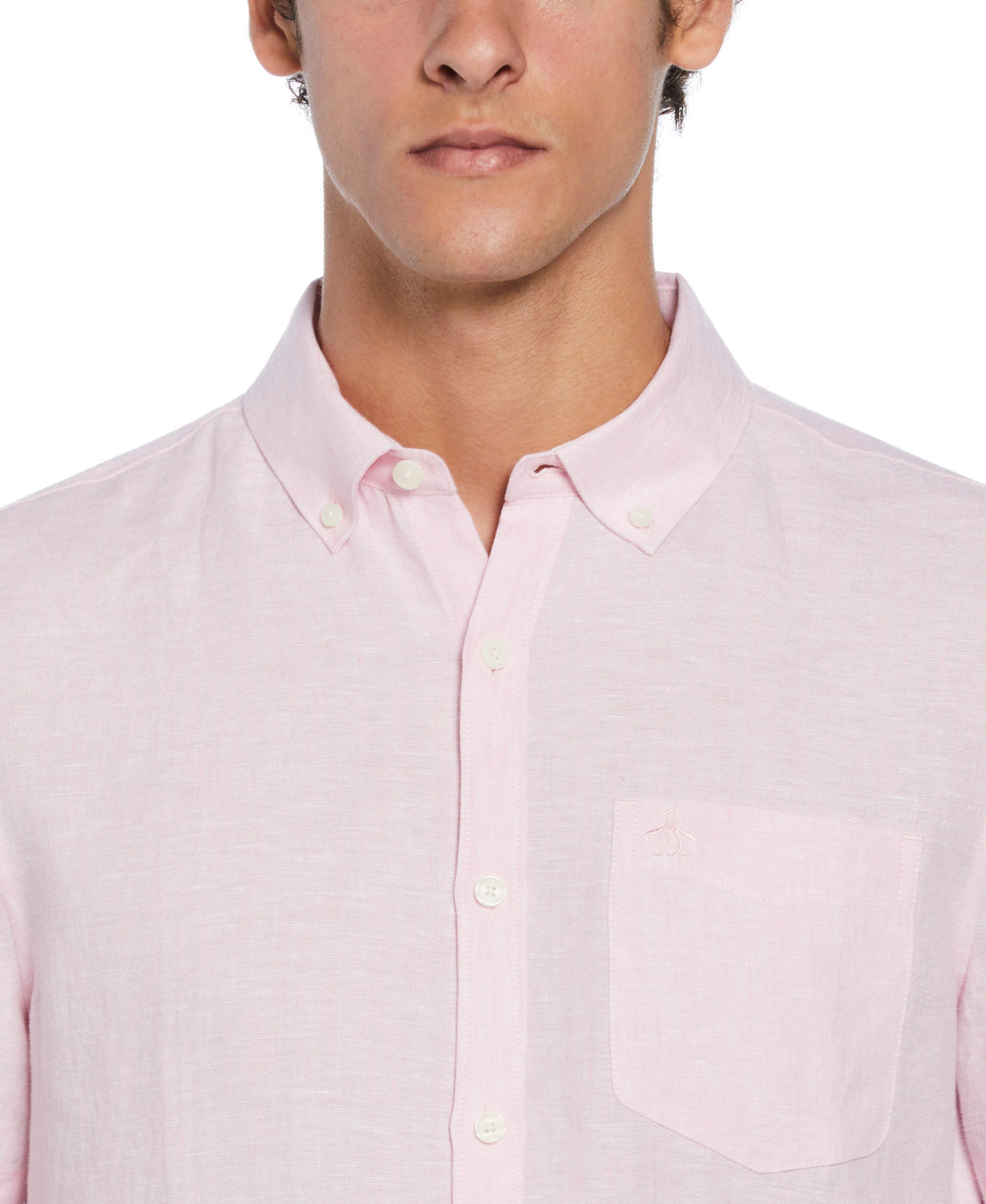 Original Penguin Washed Linen Pocket Shirt