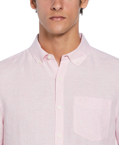 Original Penguin Washed Linen Pocket Shirt