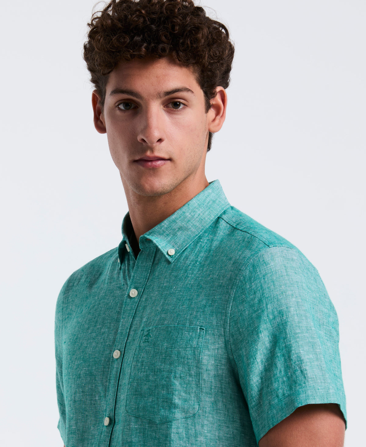 Original Penguin Washed Linen Pocket Shirt