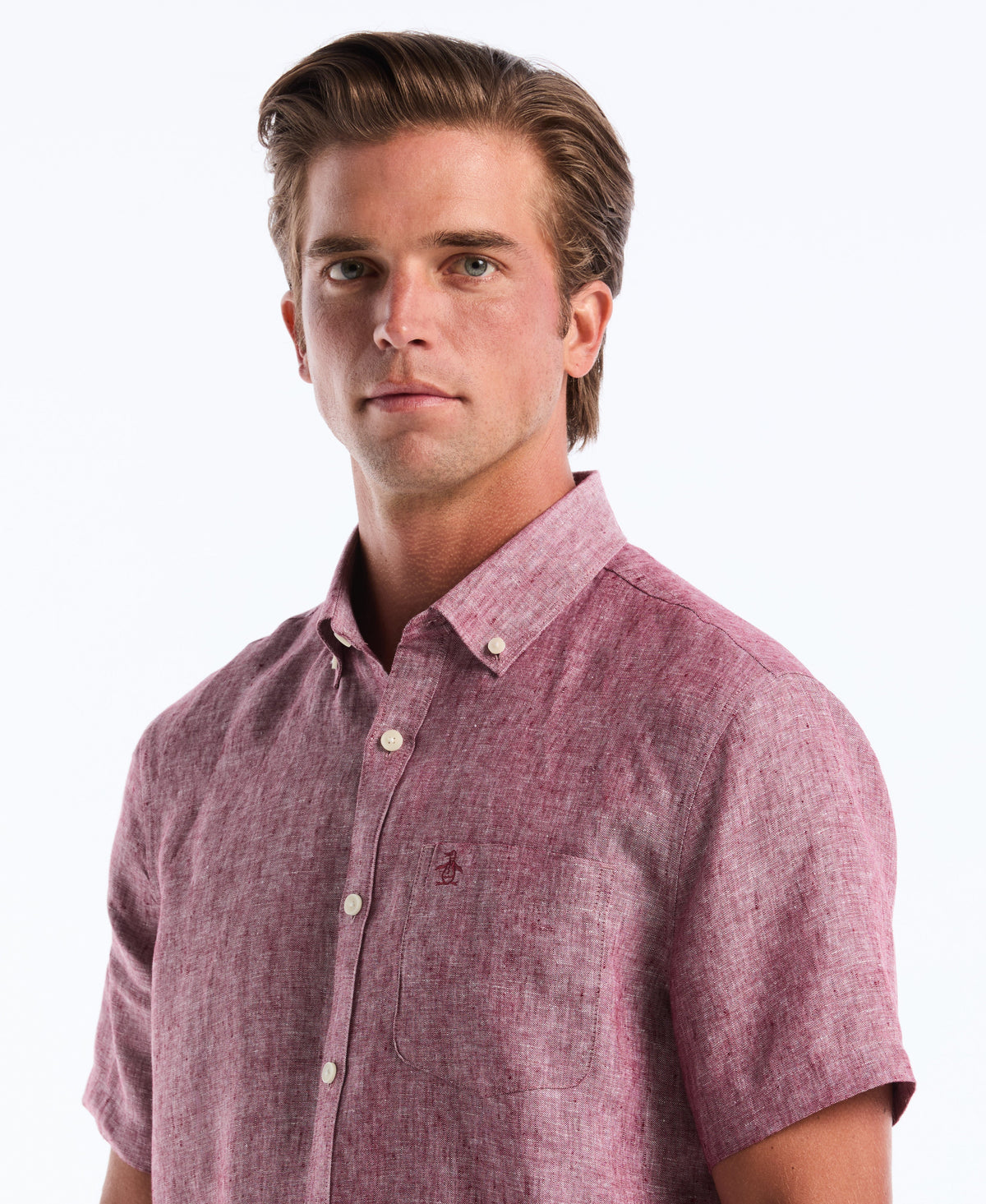 Original Penguin Washed Linen Pocket Shirt