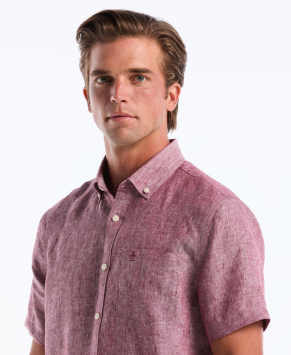Original Penguin Washed Linen Pocket Shirt