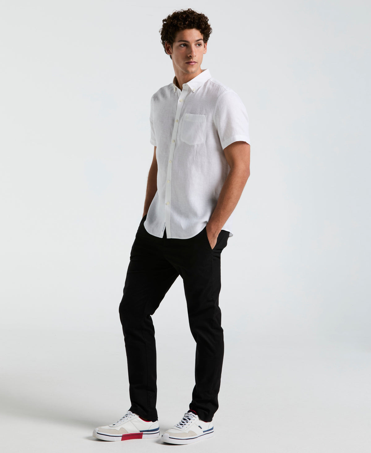 Original Penguin Washed Linen Pocket Shirt