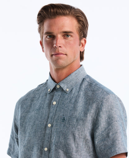 Original Penguin Washed Linen Pocket Shirt