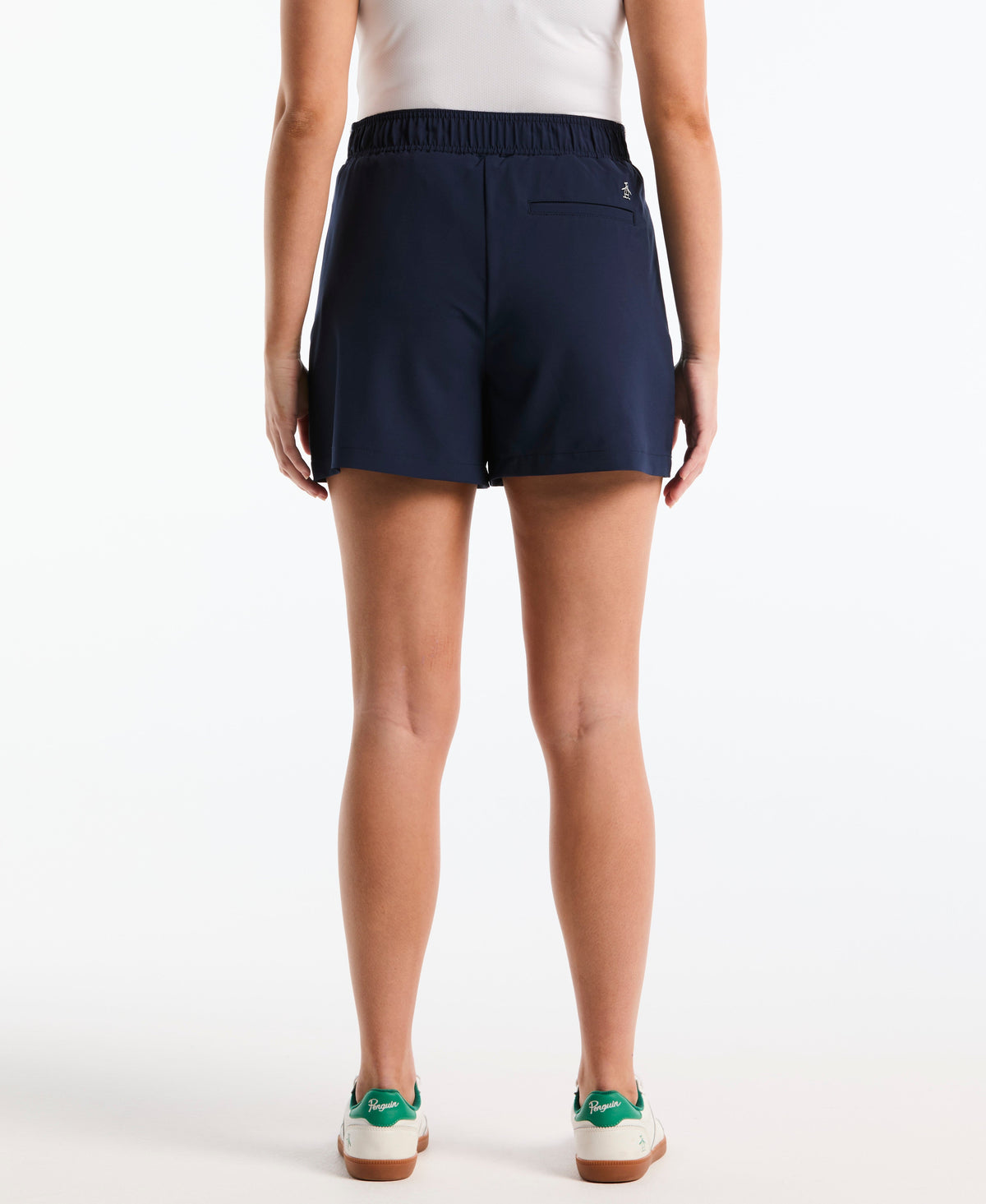 Original Penguin Women's 5" Piped Pleated Shorts