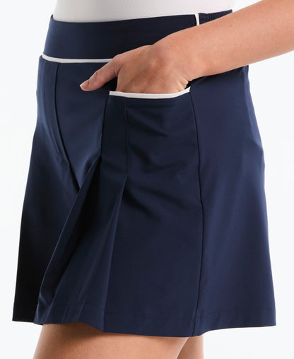 Original Penguin Women's 5" Piped Pleated Shorts