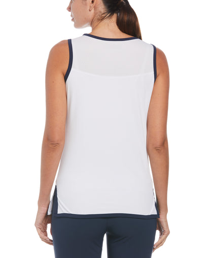 Original Penguin Women's Contrast Bow Golf Tank