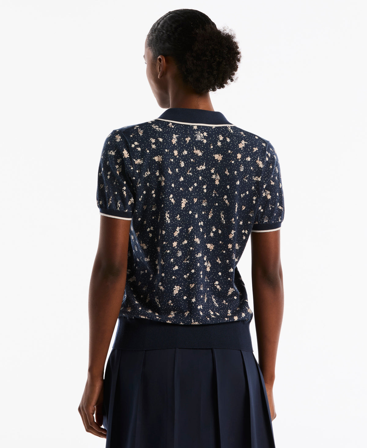 Original Penguin Women's Floral Pocket Golf Sweater Polo