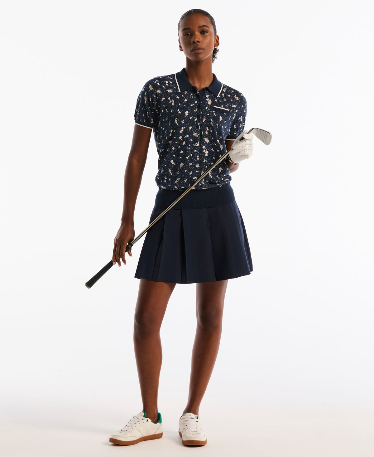 Original Penguin Women's Floral Pocket Golf Sweater Polo