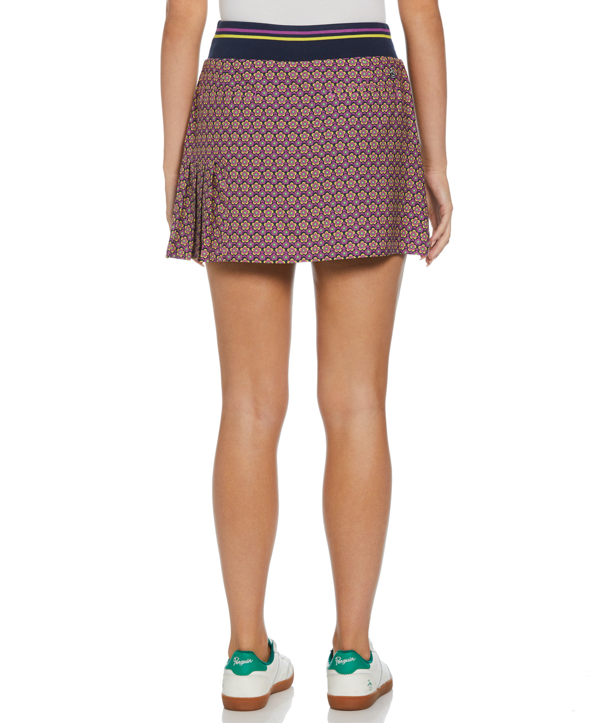 Original Penguin Women's Printed Engineered Pleated Skort