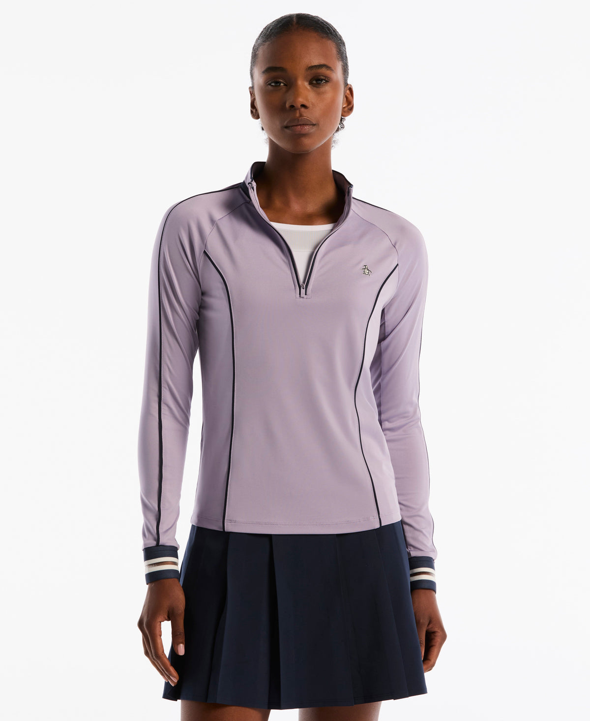 Original Penguin Women's Quarter Zip ParTech™ UV Protection Golf Shirt