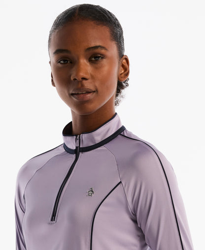 Original Penguin Women's Quarter Zip ParTech™ UV Protection Golf Shirt