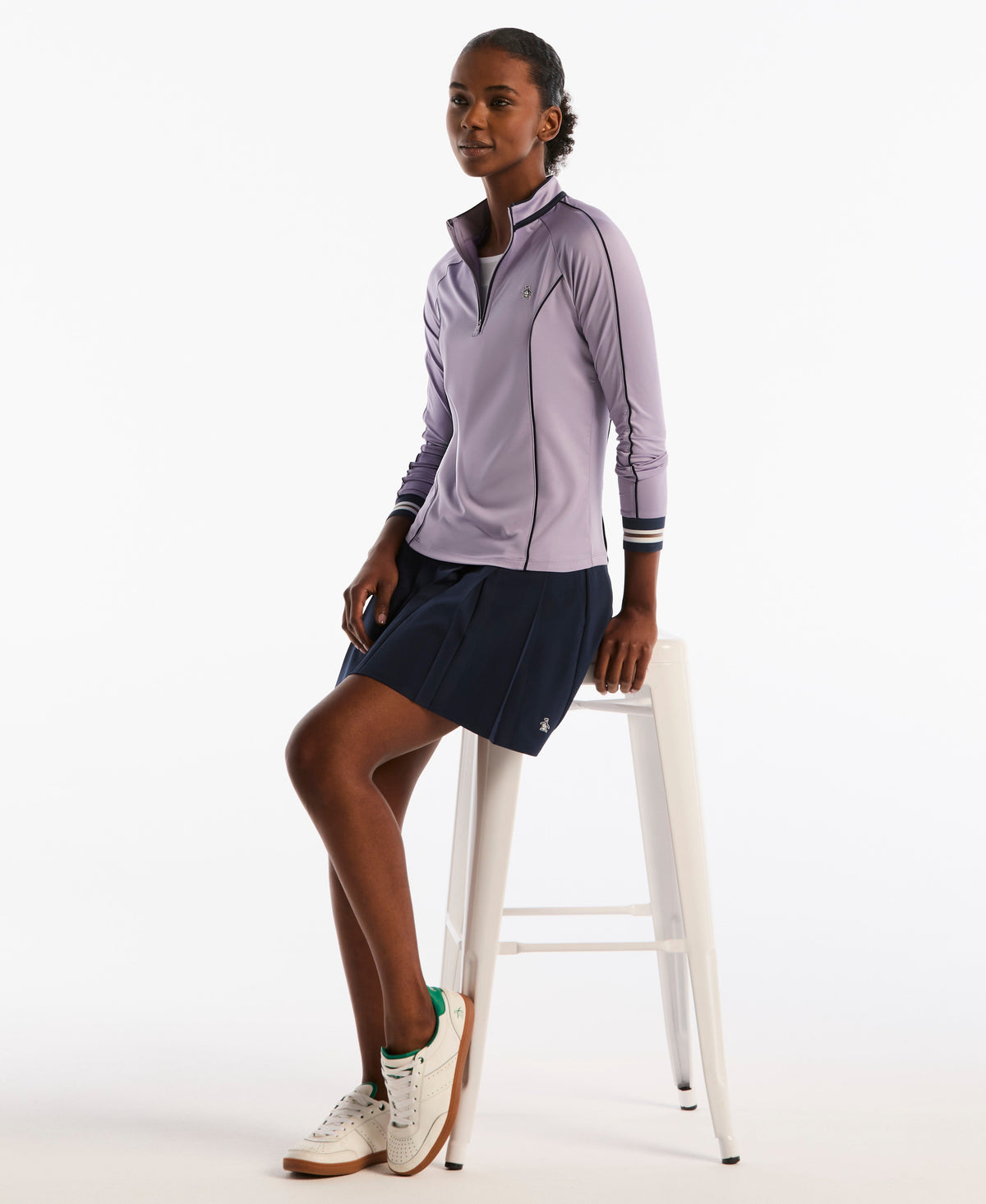 Original Penguin Women's Quarter Zip ParTech™ UV Protection Golf Shirt