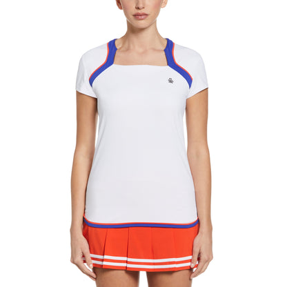 Original Penguin Women's Square Neckline Golf Shirt