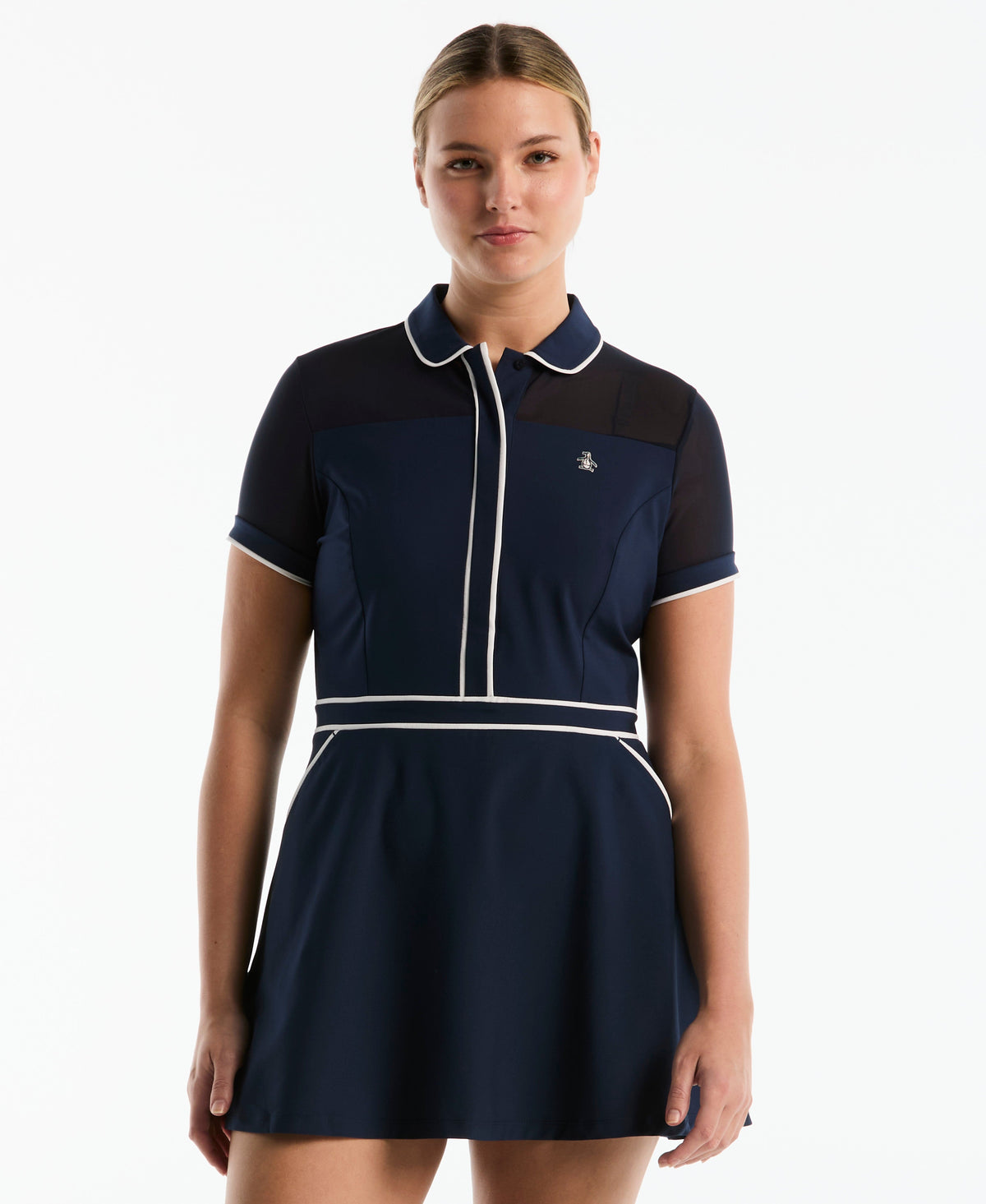 Original Penguin Women's Veronica Contrast Tipping Dress