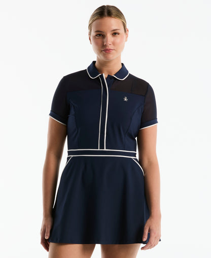 Original Penguin Women's Veronica Contrast Tipping Dress