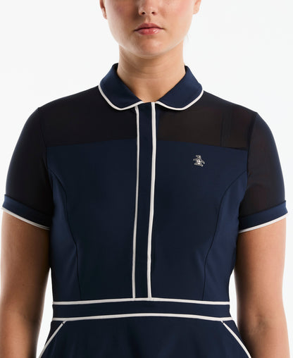 Original Penguin Women's Veronica Contrast Tipping Dress