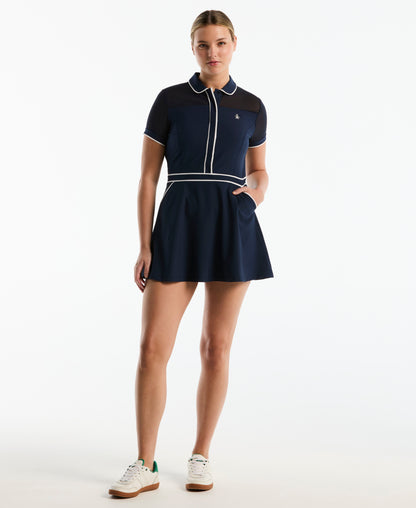 Original Penguin Women's Veronica Contrast Tipping Dress
