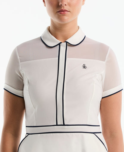 Original Penguin Women's Veronica Contrast Tipping Dress
